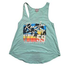 Ron Jon Vintage‎ Soft Teal Racerback Tank Size M Good Condition